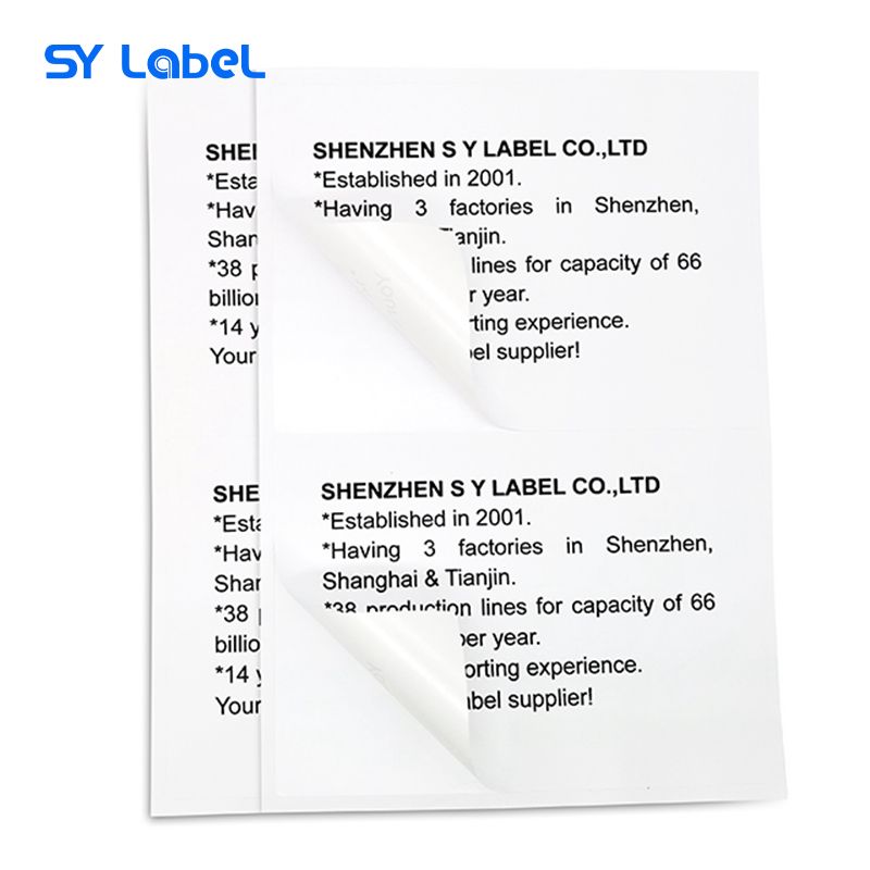 Inkjet & Laser Label-A4 Size Label 2ups 7168