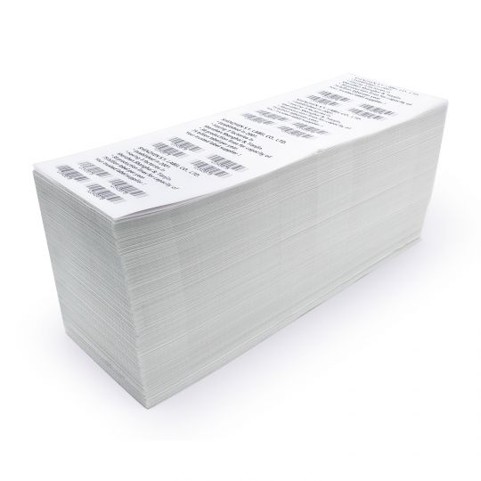 Zebra Compatible Label 4" x 6" x 2000pcs fanfold